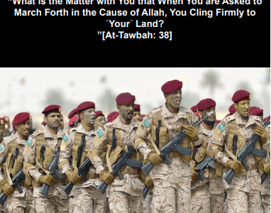 WHY DO WE KEEP CALLING ON MUSLIM ARMIES TO DECLARE JIHAD AGAINST ISRAEL?!